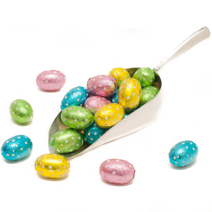 Mini Easter Eggs 'Polka Dot' Praline Filled Eggs 1Kg Bag (135 eggs)