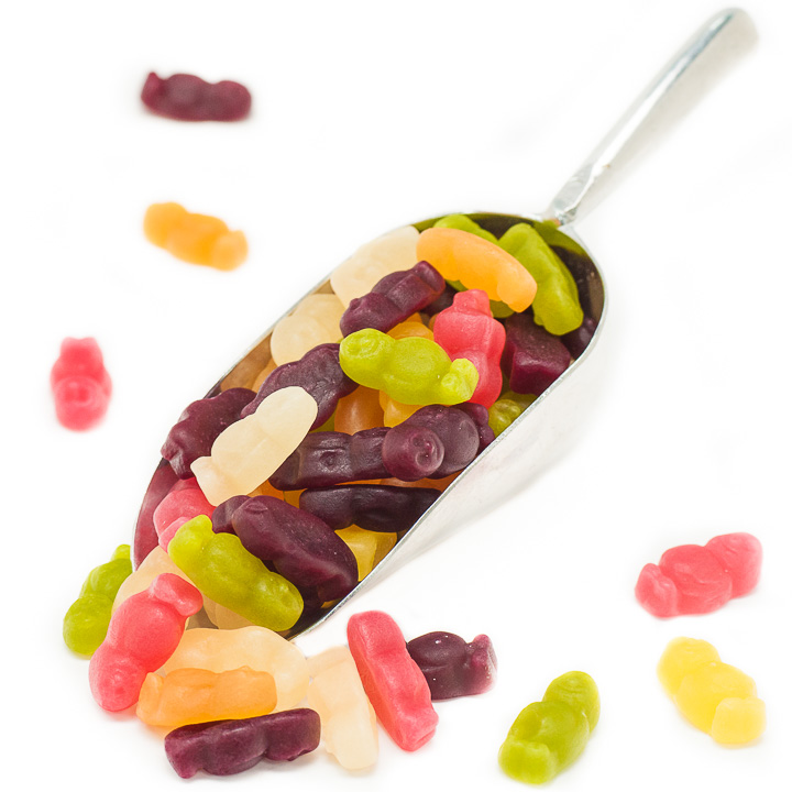 Mini Jelly Babies - Haribo Fruity Sweets - treasureislandsweets.co.uk