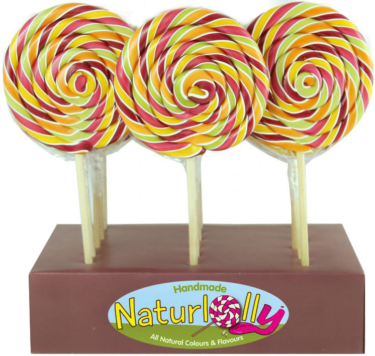 Natural Lolly Pops (Spiral Lolly) 150g