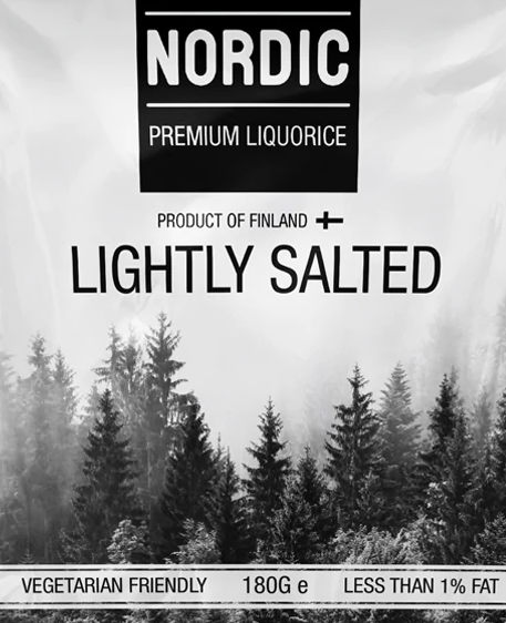 Nordic Lightly Salted Premium Liquorice