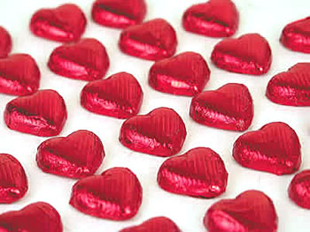 Red Chocolate Hearts