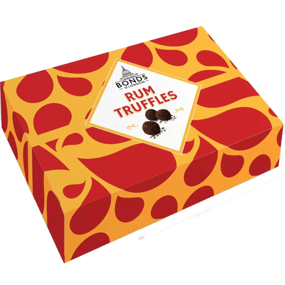 Rum Truffles Gift Box 150g treasureislandsweets.co.uk