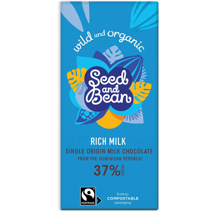 Seed And Bean 37% Rich Milk 'Organic' Chocolate Bar