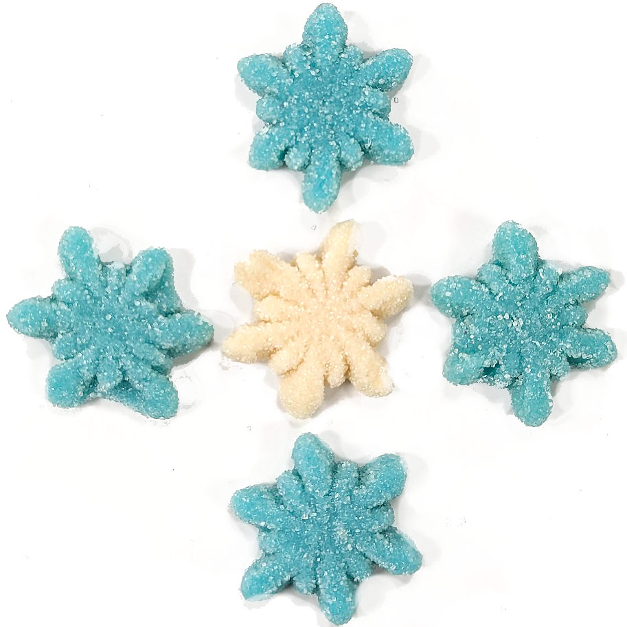 Snowflakes  Blue & White Jelly Sweets