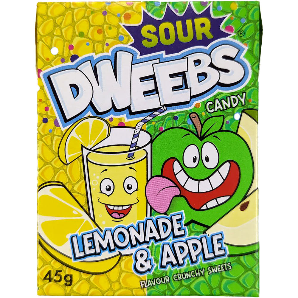 Sour Dweebs Lemonade & Apple Tiny Crunchy Chewy Sweets