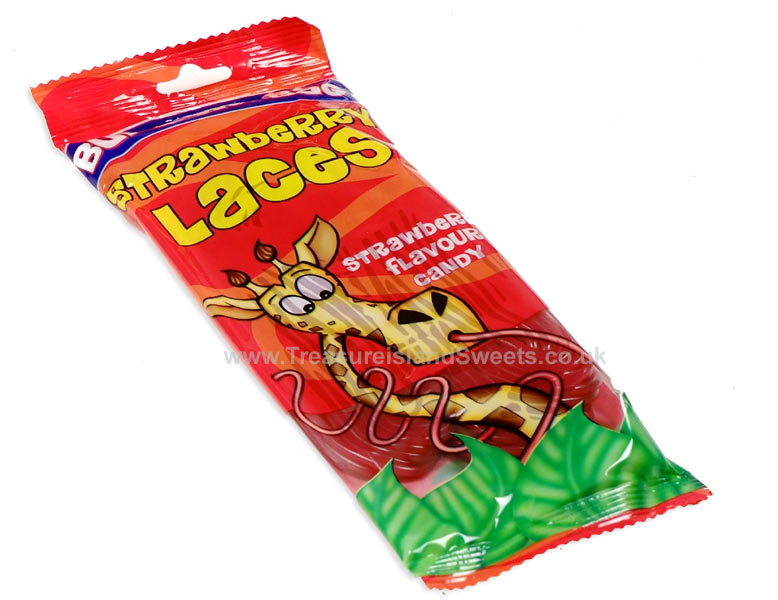 Strawberry Laces Bumper Bag treasureislandsweets.co.uk