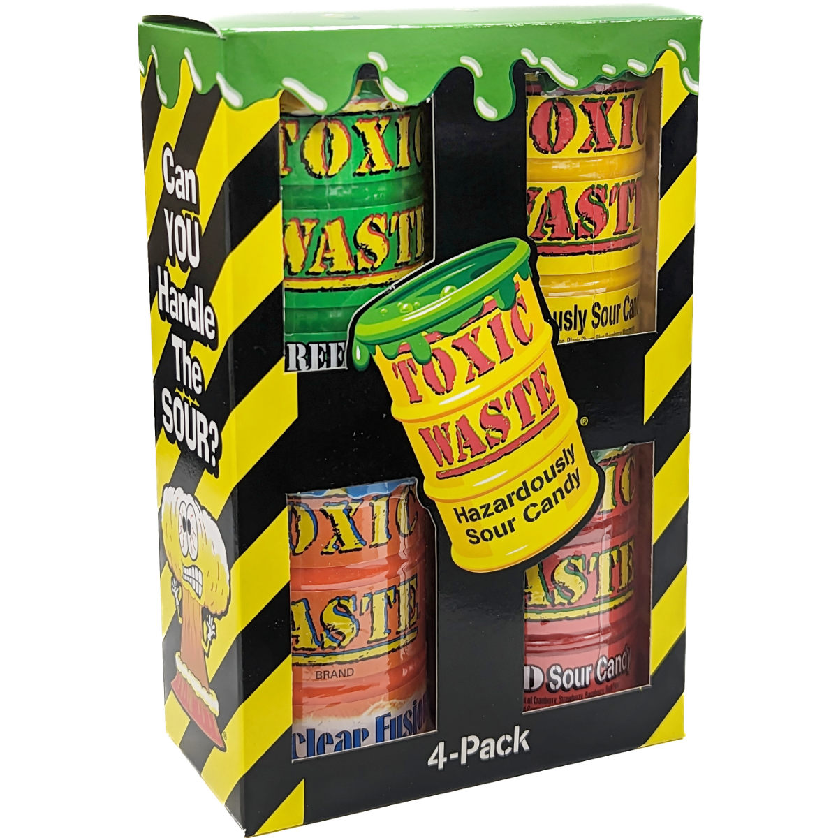 Toxic Waste Nuclear Fusion: Super sour candy with double-flavor combinations!