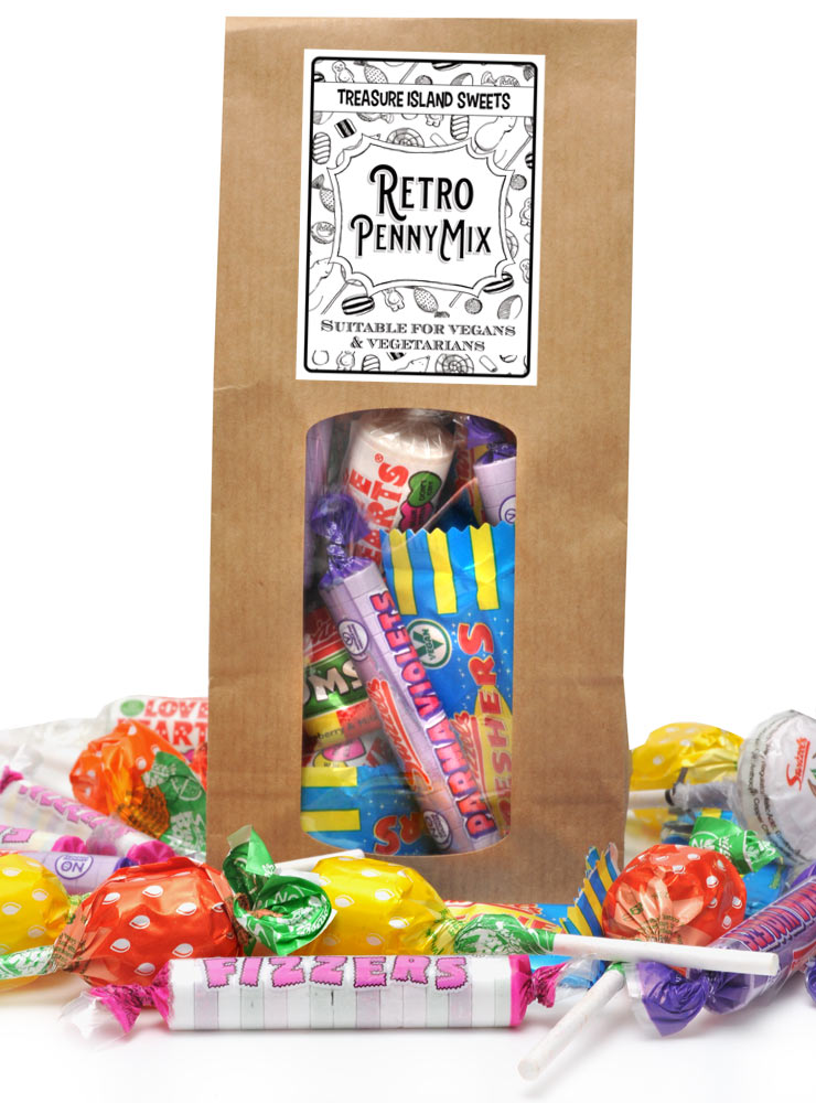 Retro Penny Mix Gift Bag (Vegan Friendly)