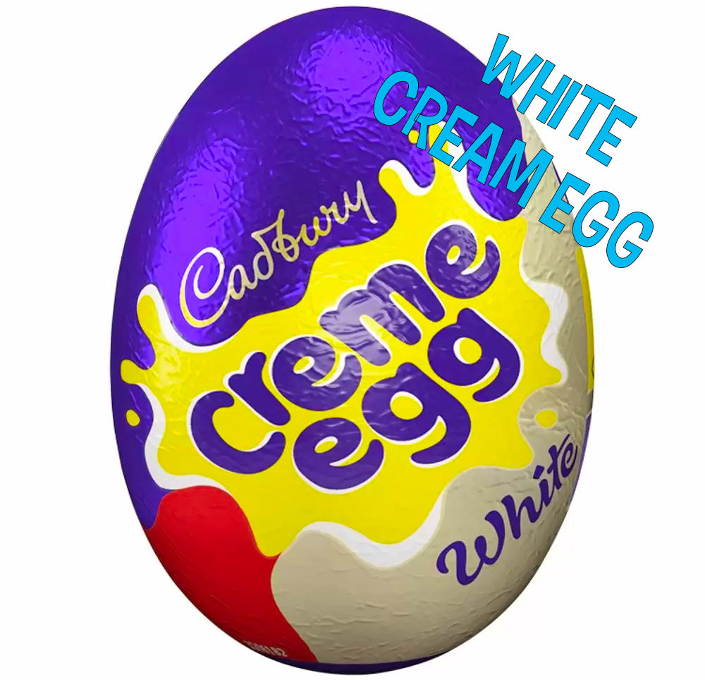 Cadbury's WHITE Cream Egg Chocolate Easter Eggs