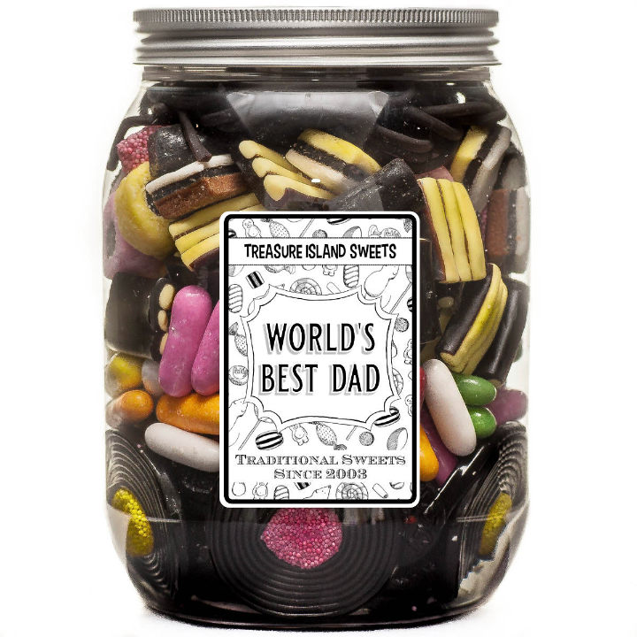 World's Best Dad Liquorice Selection Jar