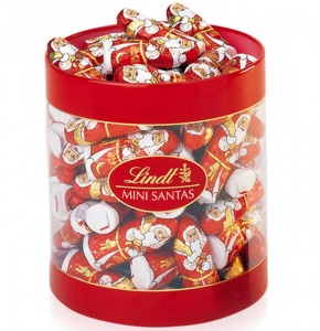 Lindt Mini Chocolate Santas Box Of 60 (Best Before End March 2024)