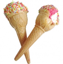 Marshmallow Ice Cream Cones