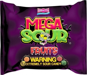 Mega Sour Fruits (Extreme Sour) 104g Bag