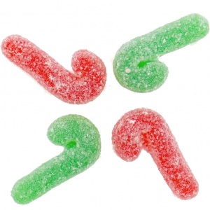 Jelly Candy Canes (Red & Green)