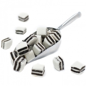 Black and White Liquorice Mints