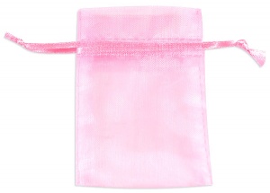 Pink Organza Bags x 10