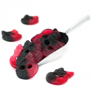 Raspberry Liquorice Skulls