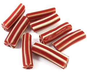 Red & White Stripe Jelly Candy For Christmas