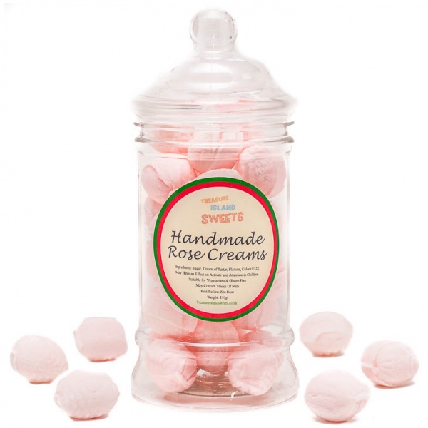 Rose Creams (Hand-Made) - Victorian Sweet Jar