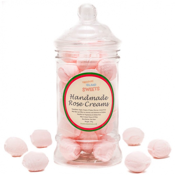 Rose Creams (Hand-Made) - Victorian Sweet Jar
