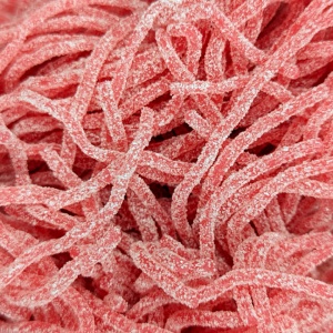 Sour Spaghetti Strawberry Laces 1Kg Bag