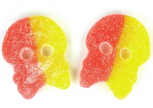 Sour Lemon & Raspberry Skulls