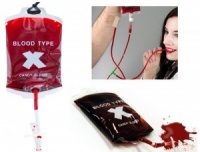 Blood Bags Strawberry Flavour Liquid Candy