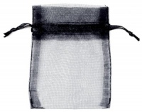 Black Organza Bags x 10