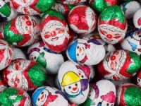 Mini Santa and Snowmen Milk Chocolate Mix 3Kg (500pcs)