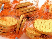 Real Milk Chocolate Gold Coins (Single 25g Net Bag)