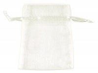 Ivory Organza Bags x 10