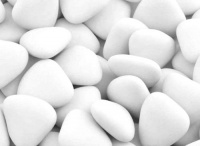 Large White Chocolate Heart Dragees 1Kg (250pcs)