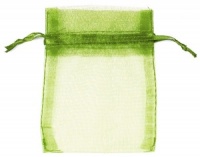 Olive Organza Bags x 10