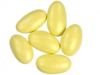 Yellow Sugared Almonds 1Kg (approx 250pcs)