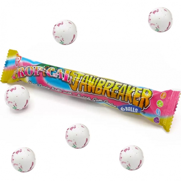Tropical Jawbreakers 6 Balls (Bubblegum Centre)