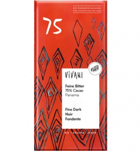 Vivani Fine Dark Chocolate Bar 80g - 75% Cacao