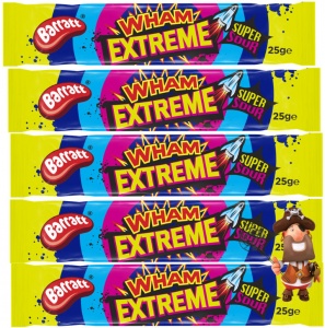 Wham Extreme Super Sour Chewy Bars