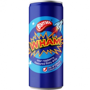 Wham Fizzy Drink Can (Sour Raspberry) 250ml
