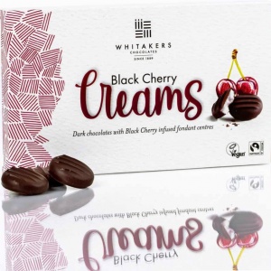 Whitakers Dark Chocolate Black Cherry Creams 150g Gift Box