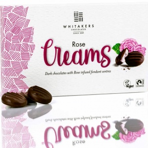 Whitakers Dark Chocolate Rose Creams 150g Gift Box