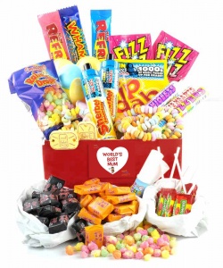 World's Best Mum Retro Sweet Hamper